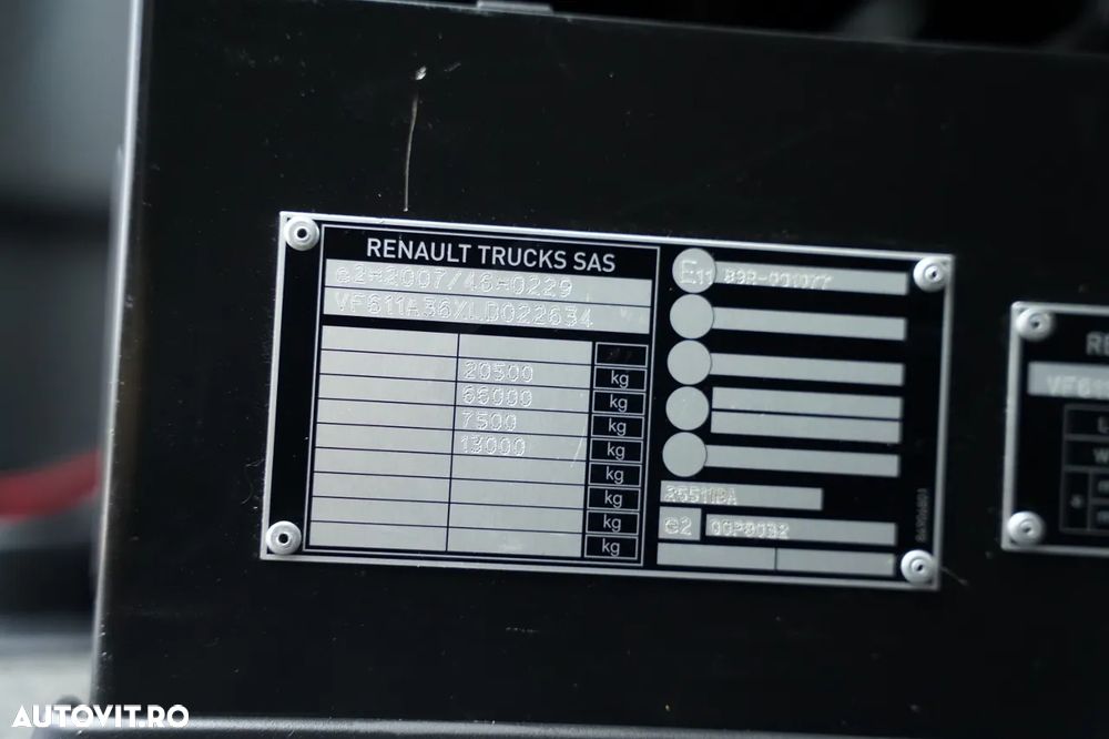 Renault T 480 / SISTEM HIDRAULIC / RETARDER / CABINĂ JOSĂ / 13 LITRI EURO 6 - 37