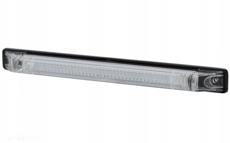 lampa obrysowa led bezbarwny klosz czerwona 12/24v uniwersalna - 1