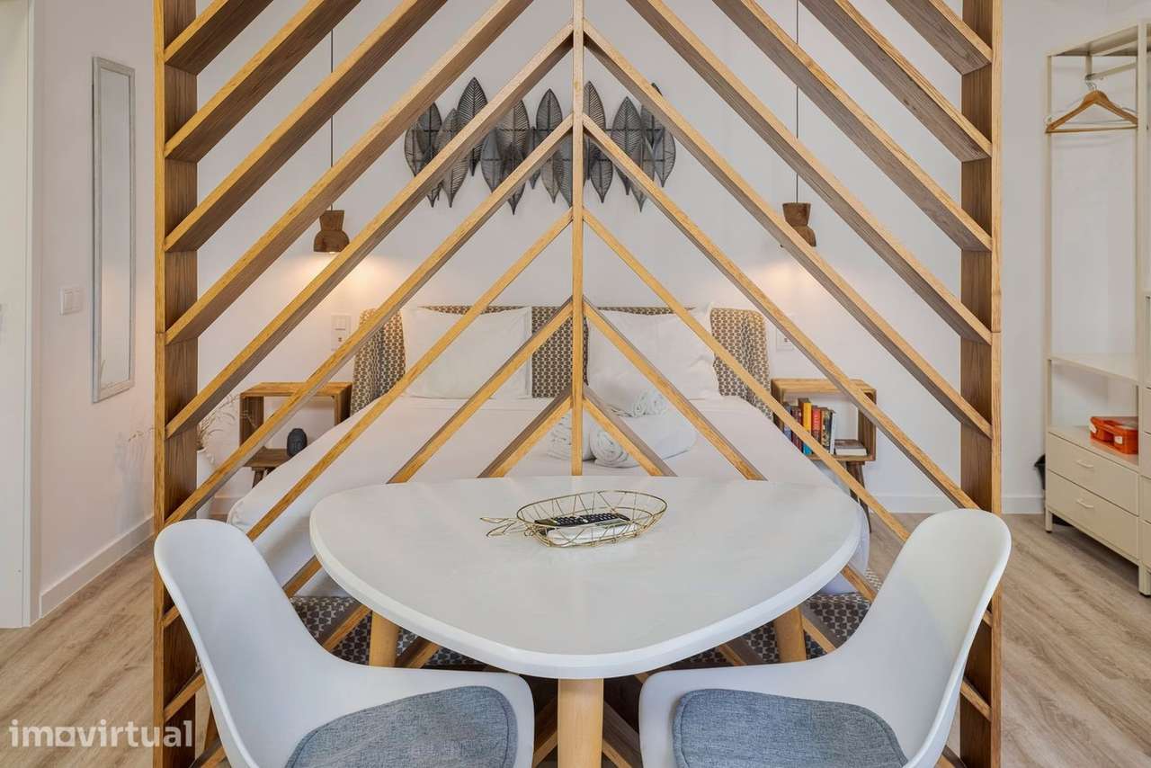 T0 cosy com ar condicionado e mobiliário completo Areeiro, Lisboa - Grande imagem: 4/14