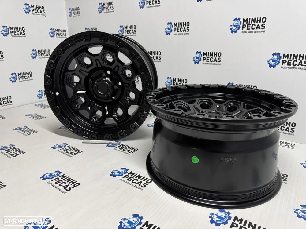 Jantes Look 4x4 em 17 (5x127) Preto Matt - 5