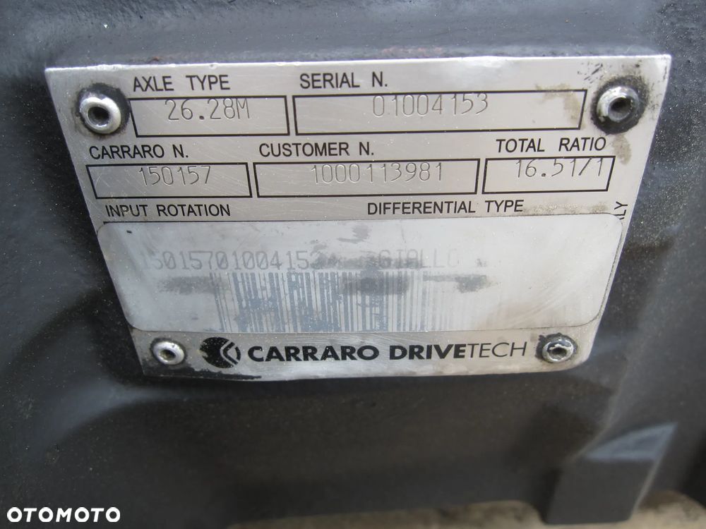 Zwolnica zwrotnica półoś most części Carraro Kramer 880 Ahlmann 880 Nh lb115 case 695 - 5