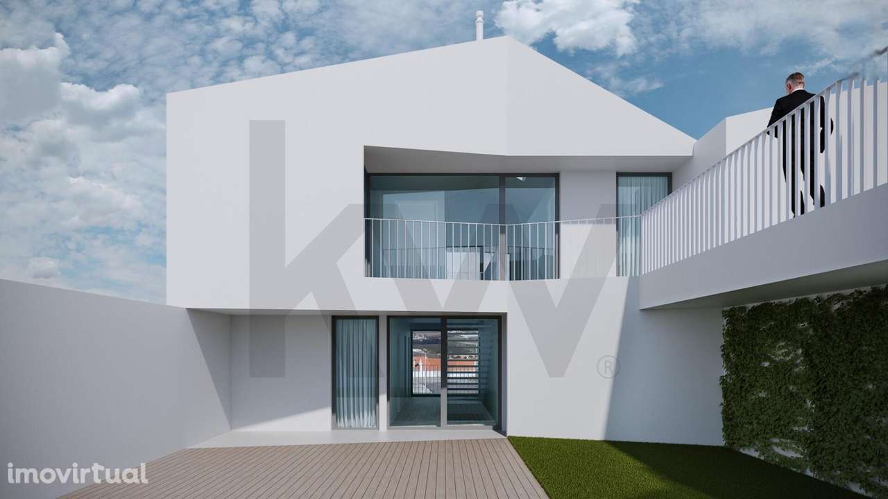 Lote de gaveto com projeto aprovado para moradia geminada T4 - Grande imagem: 4/23