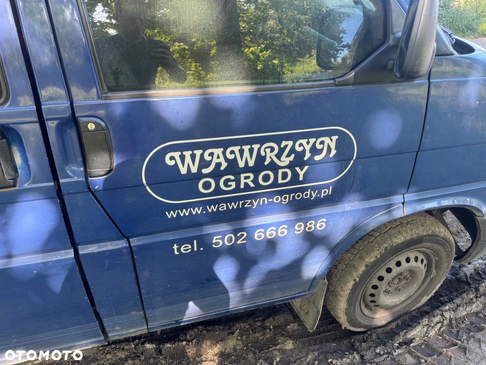 Volkswagen t4 transporter drzwi prawe lewe przednie boczne przesuwne przesówne klapa tył tylnia z szybą niebieskie niebieski granatowy - 3