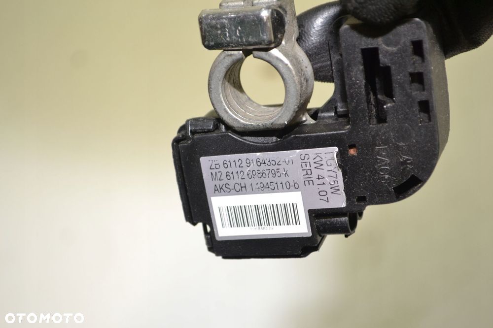 BMW E90 E91 E92 E93 KLEMA MINUSOWA MINUS PRZEWÓD IBS AKUMULATORA 9164352 - 7
