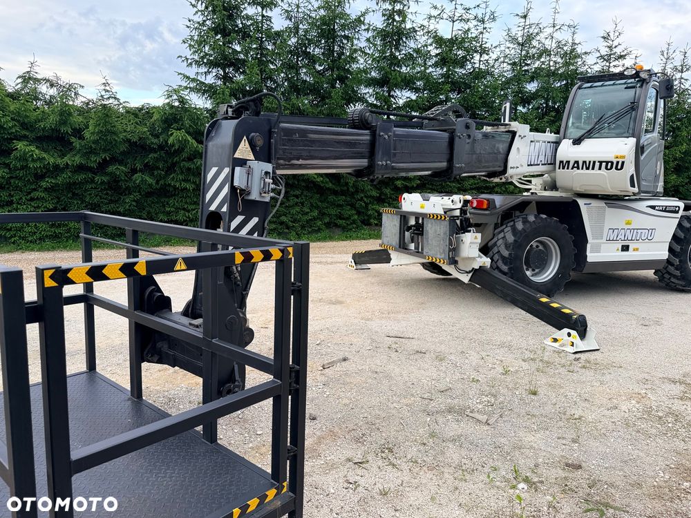 Manitou Ładowarka teleskopowa Manitou Mrt 2150 + Privilage Roto obrotowa 360 Pilot sterowanie radiowe Kosz Widły 2016/17 1840 2550 2540 silnik Mercedes 2150+ Merlo - 14
