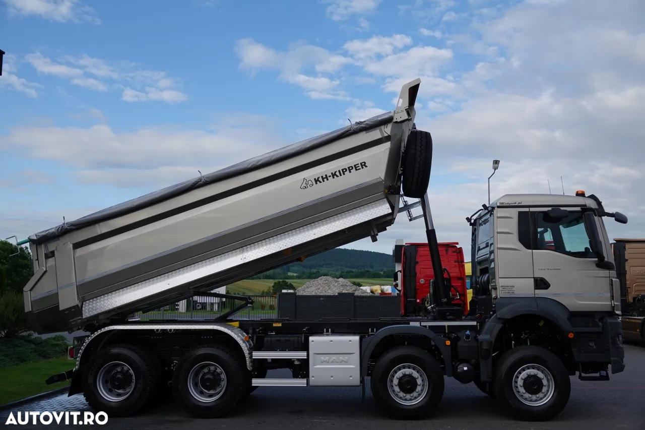 MAN TGS 41.480 / 8X8 / ​​BASCULATOR SPATE / KH-KIPPER / HARDOX / METALIC / 2025 / AUTOMAT / NOU / DISPONIBIL Imediat! - 7