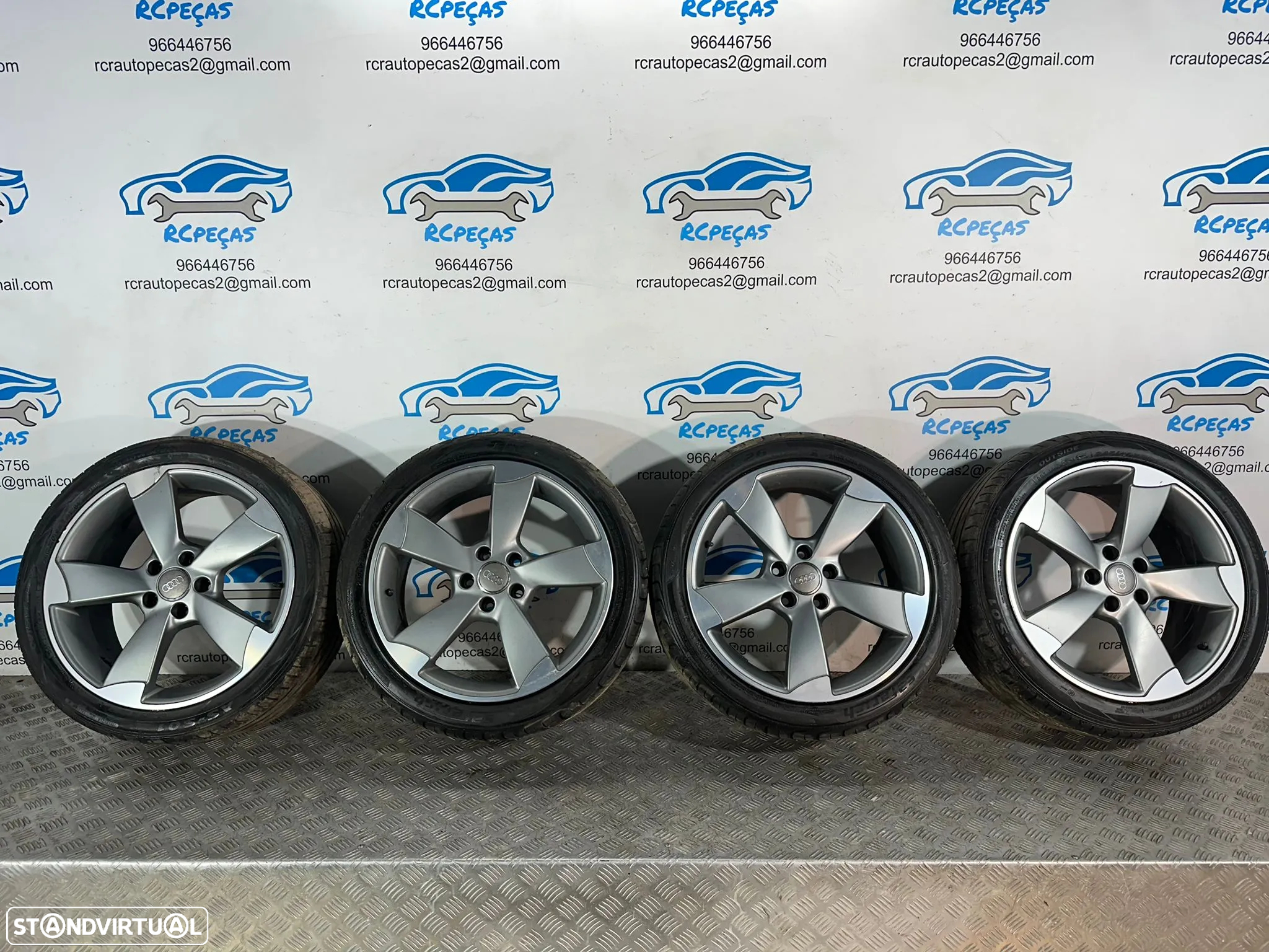 .Conjunto Jantes 18 Rotor Audi S-Line A3 8P 5x112 8J ET42 - 2