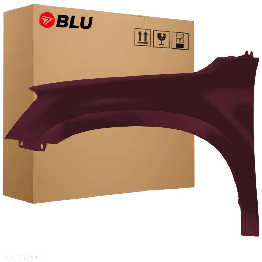 BLU Błotnik SKODA YETI 5L LF3X lewy przód czerwony 2009-2013 RotBrunello - 1