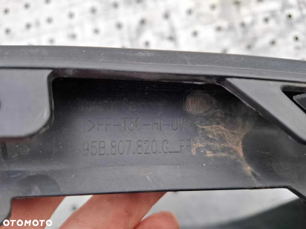 PRAWA LISTWA OSŁONA KRATKI ZDERZAKA PRZÓD PRZEDNIA PORSCHE MACAN 95b807820g - 6