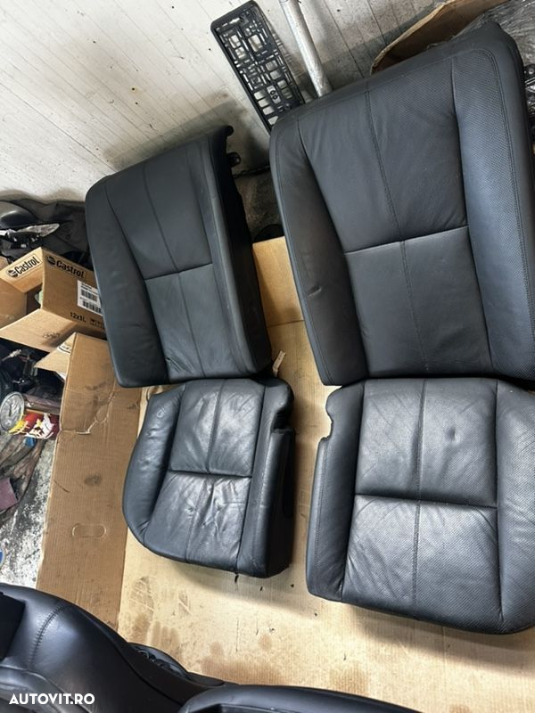 scaune interior piele neagră ventilație in Scune spate încălzire fata spate mercedes S class W221 s500 s320cdi s350 - 2