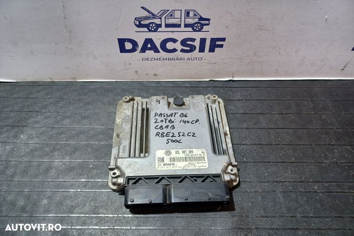 Calculator motor ECU 03L907309 0281015029 2.0 TDI CBAB 03L907309 0281 - 1