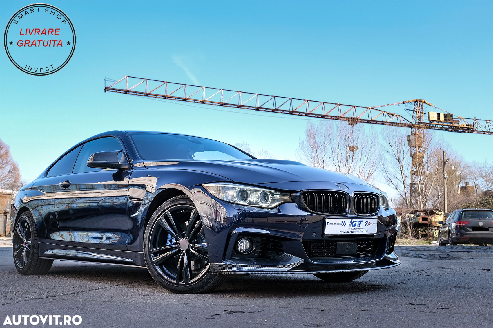 Prelungire Bara Fata BMW Seria 4 F32 F33 F36 (2013-03.2019) M-Performance Carbon F- livrare gratuita - 12