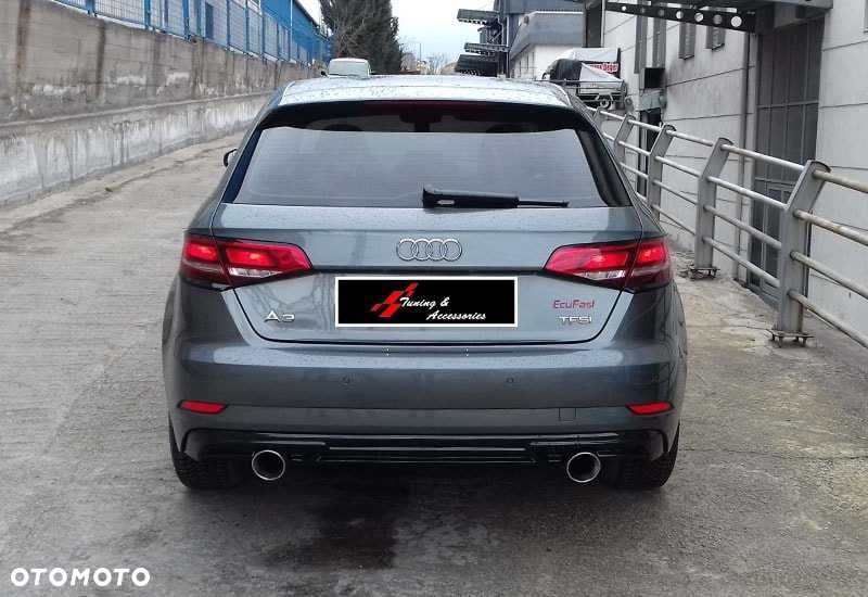 AUDI A3 8V 16-19 LIFT dyfuzor zderzaka dokładka tył PIANO BLACK - 3
