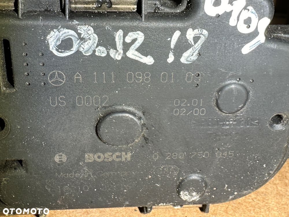 MERCEDES E CLK SLK C  benzyna sprinter  przepustnica - 2