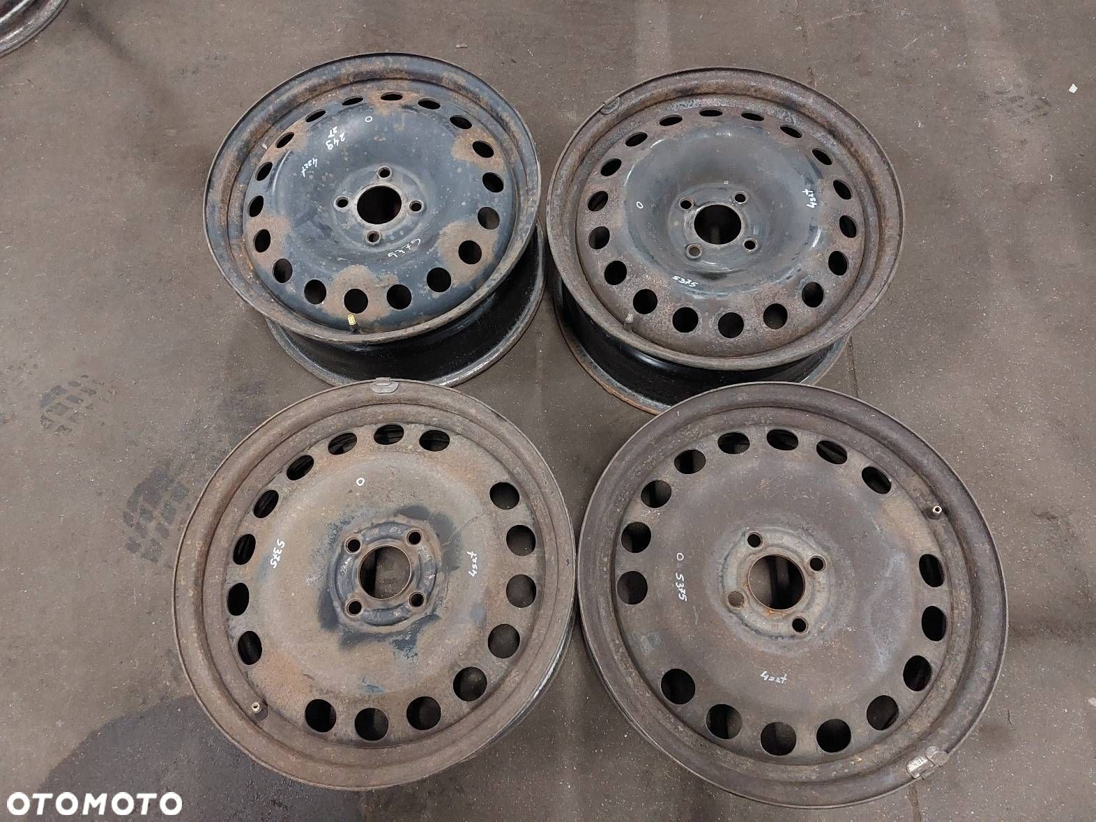 FELGA STALOWA 4 SZT 4x100 6,5Jx16 ET37 ET48 FI60,1 RENAULT SCENIC II - 1