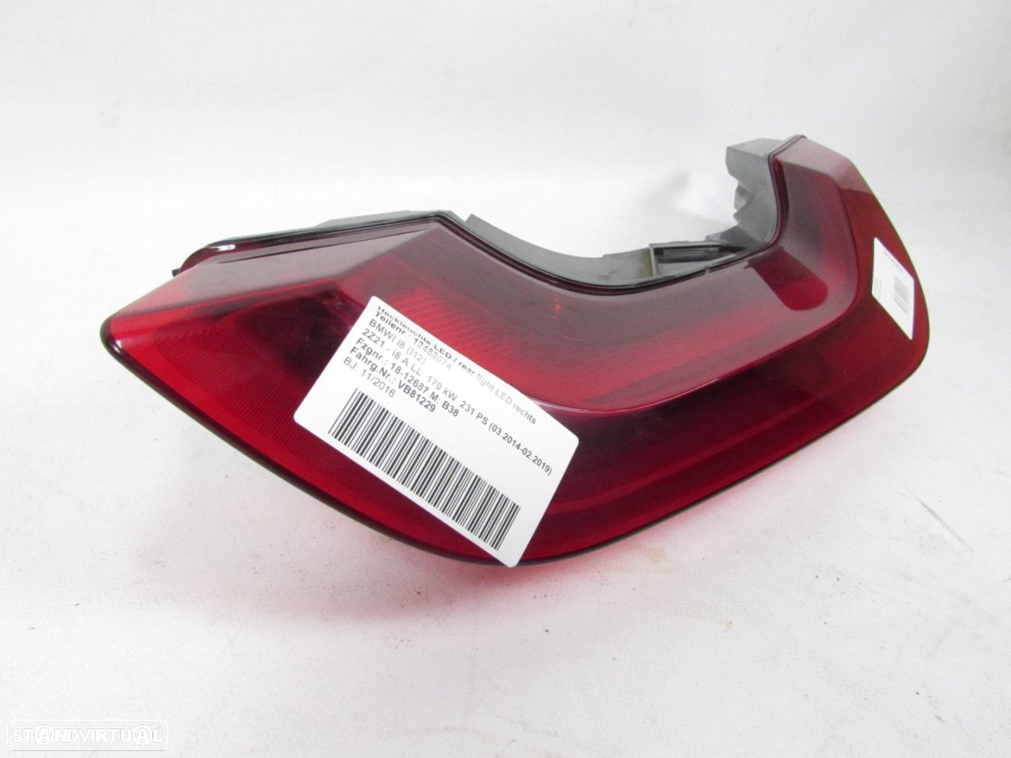 Farolim Led Direito/Trás Seminovo/ Original BMW i8 (I12)/BMW i8 Roadster (I15) 6... - 2