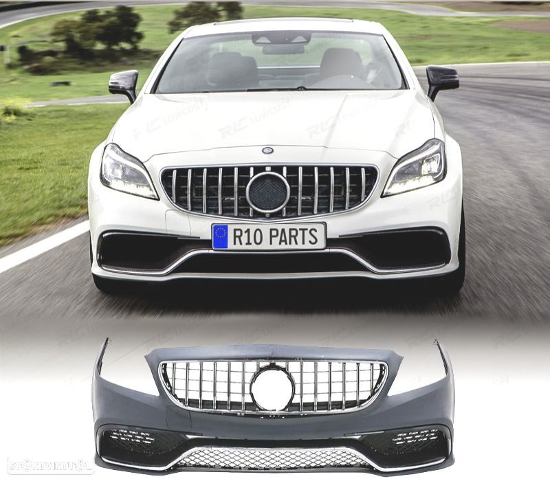 PÁRA-CHOQUES FRONTAL MERCEDES CLASE CLS W218 15-17 LOOK AMG - 1