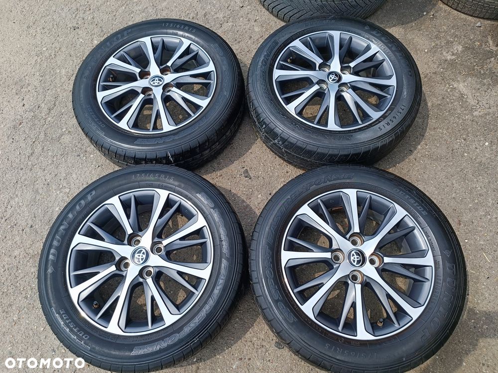 4x100 Felgi Aluminiowe Alufelgi Oryginalne 15 Koła Letnie Lato KIA HYUNDAI MAZDA SUZUKI Alto BALENO SWIFT SPLASH LIANA IGNIS DAIHATSU TOYOTA Aygo II 2 iQ YARIS II 2 III 3 175/65R15 - 2