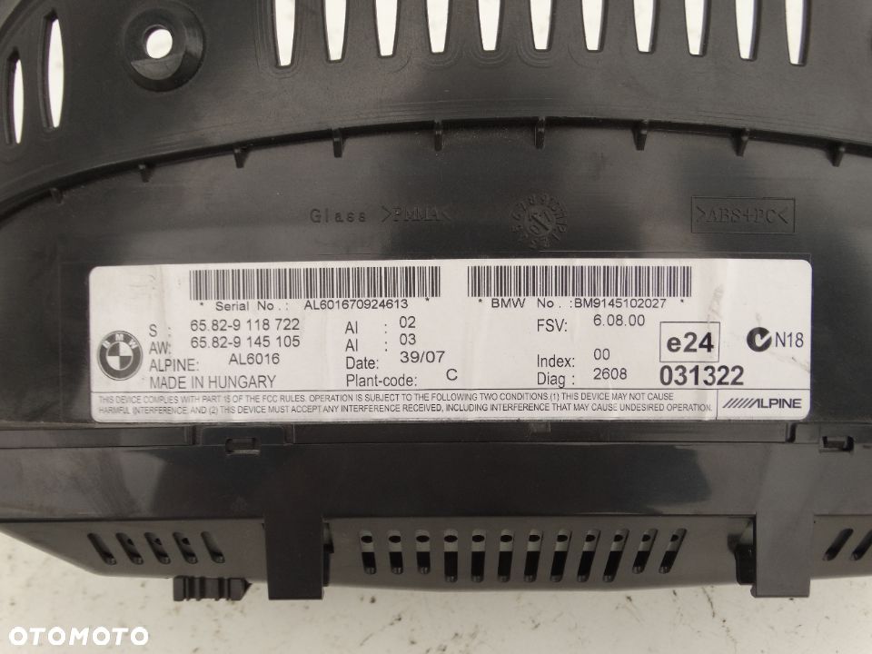 NAWIGACJA EKRAN CCC BMW E60 E61 LIFT LCI 9170702 F-VAT - 3