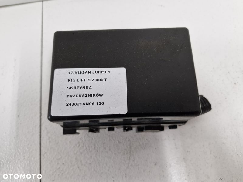 nissan juke i 1 f15 lift 1.2 dig-t skrzynka przekaźników 243821kn0a - 2