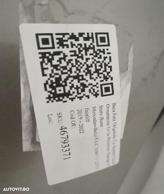 Bara Fata Originala Cu Suport Grila Ornamente Grila Proiector Stanga I - 8