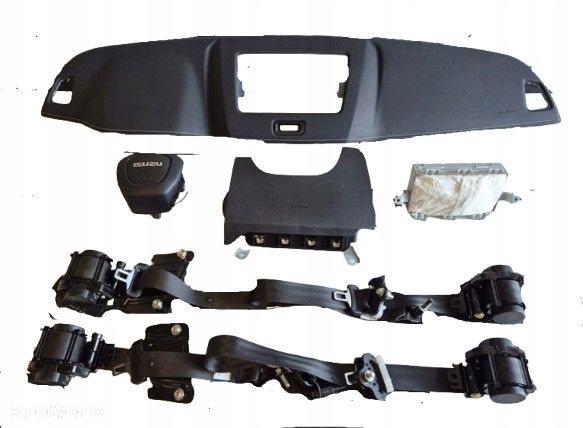 komplet poduszki deska pas pasy isuzu d-max - 1