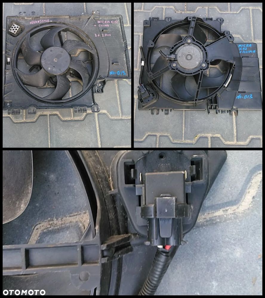 WENTYLATOR CHŁODNICY MITSUBISHI NISSAN HONDA ROVER MAZDA TOYOTA KIA HYUNDAI SUBARU ISUZU BOGDAN JEEP - 14