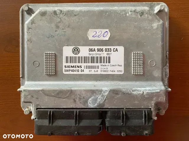 STEROWNIK SILNIKA VOLKSWAGEN VW GOLF V 1.6 06A906033CA 5WP40203