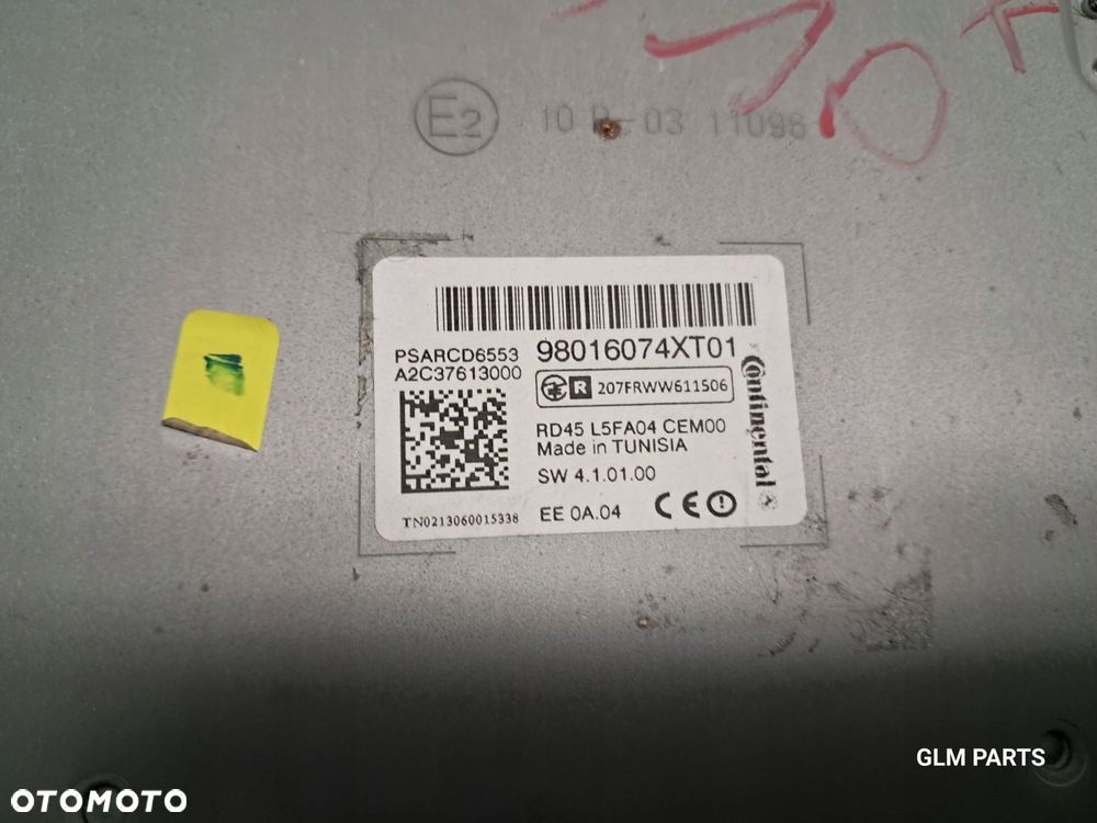 citroen c4 picasso i radio 98016074xt01 - 6