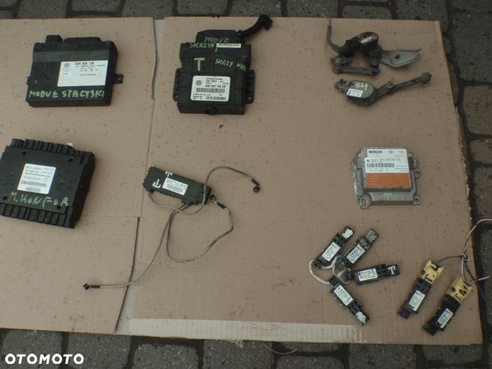 komputer sterownik moduł czujnik uderzenia poziomowania świateł xenon vw touareg audi 7l porsche a8 - 1