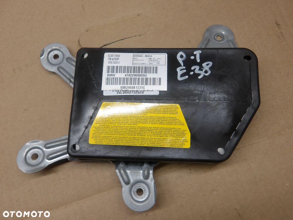 BMW E38 LIFT 99-01r. PODUSZKA AIRBAG DRZWI PRAWY LEWY PRZÓD lewy tył - 6