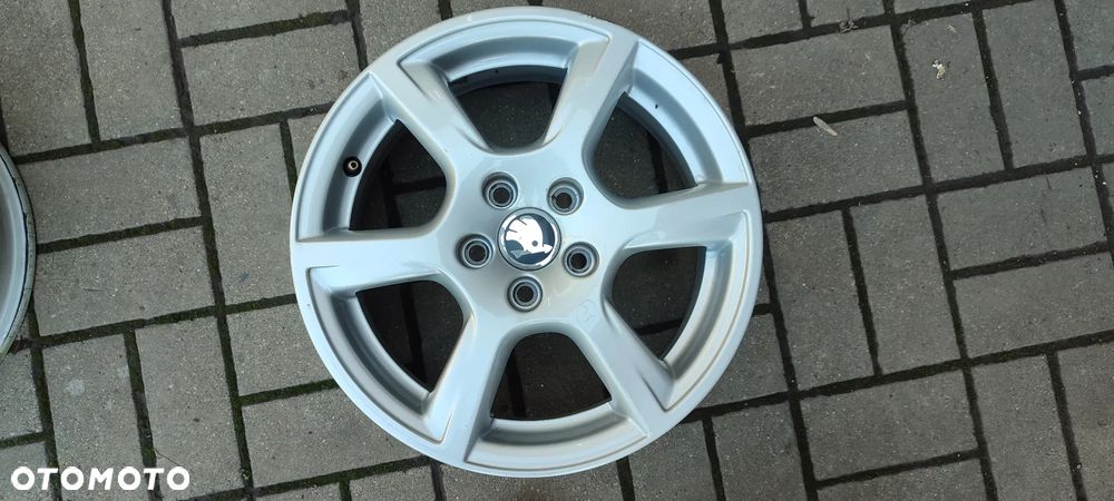FELGI ALUMINIOWE 5x100 6Jx15 CALI 6R0601025C ET40 fi 57.1 SKODA FABIA RAPID ROOMSTER SEAT IBIZA ARONA VW POLO FOX KOMPLET 4 SZTUKI - 5