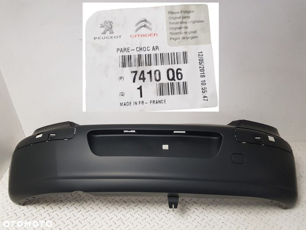 FABRYCZNIE NOWY ORYGINALNY ZDERZAK TYLNY TYŁ PEUGEOT 307 HB 01-07 7410Q6 - 1
