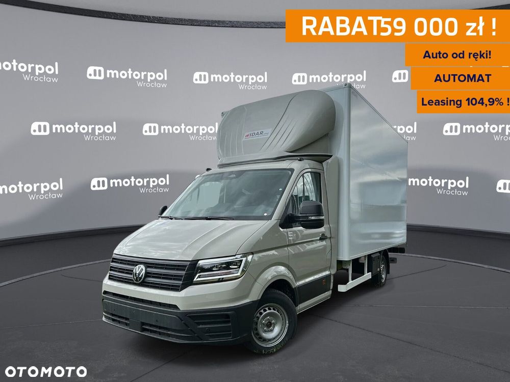 Volkswagen Crafter KONTENER MEBLOWY+WINDA/AUTOMAT/35 Podwozie z pojedynczą kabiną 2,0 l 163 KM manual r. o.: 4490 mm - 2