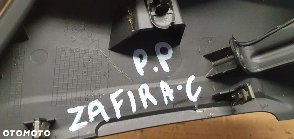 Osłona konsoli prawy przód przednia prawa Opel Zafira C 20890337 3222252228 - 6