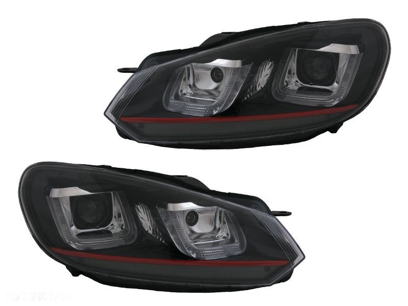 REFLEKTORY LAMPY KPL DAY LINE LIGHT LED TUNING GTI-look VW GOLF 6 VI 5K0 - 1