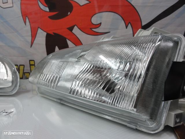 Faróis frontais manuais com luz branca 5000k Honda civic 92-95 2, 3 portas EG3, EG4, EG5, EG6, EJ1, EJ2, 4 portas EG8, EG9, EH8, EH9 - 9