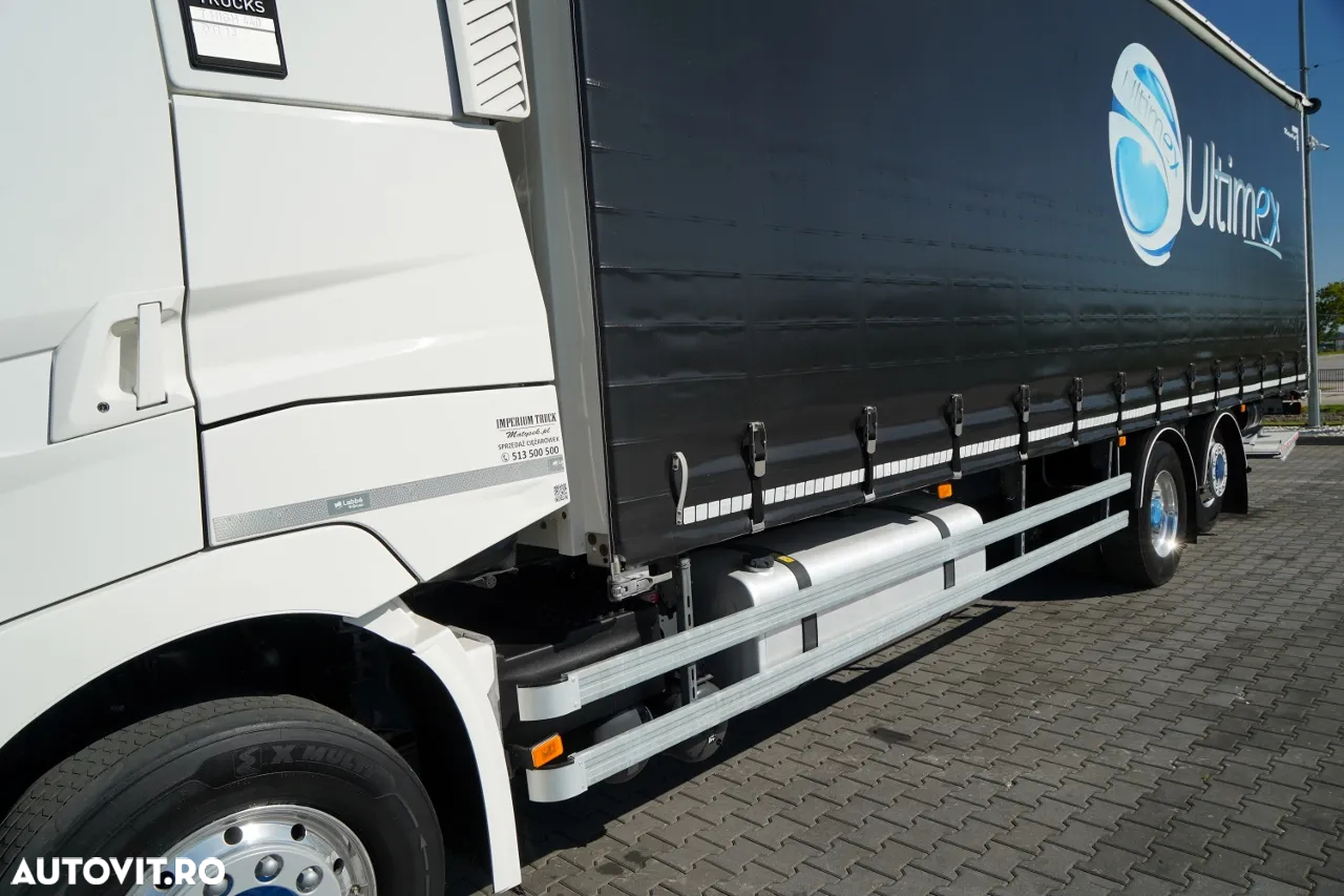 Renault T 440 / 6X2 / SOLO / CORTINĂ 9.5 M / I-PARK COOL / RIDICABIL / JANTE DIN ALIAJ / PUNȚĂ RIDICABILĂ - 10