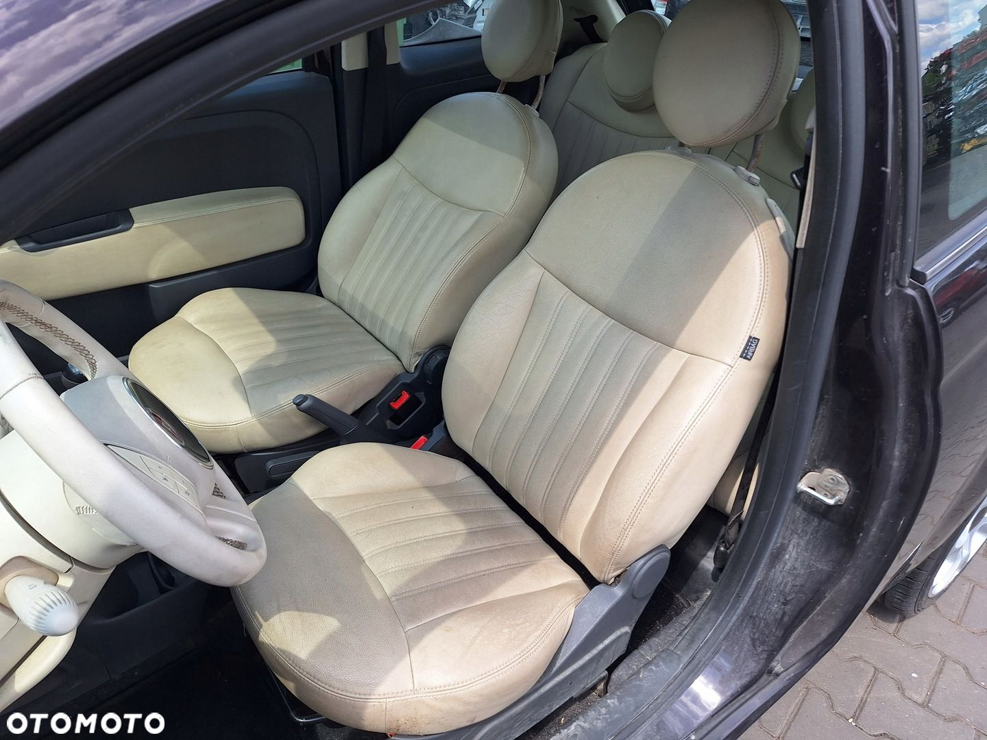 FIAT 500 DESKA KONSOLA KOKPIT AIRBAG PODUSZKI POWIETRZNE NAPINACZE KOMPLET - 5
