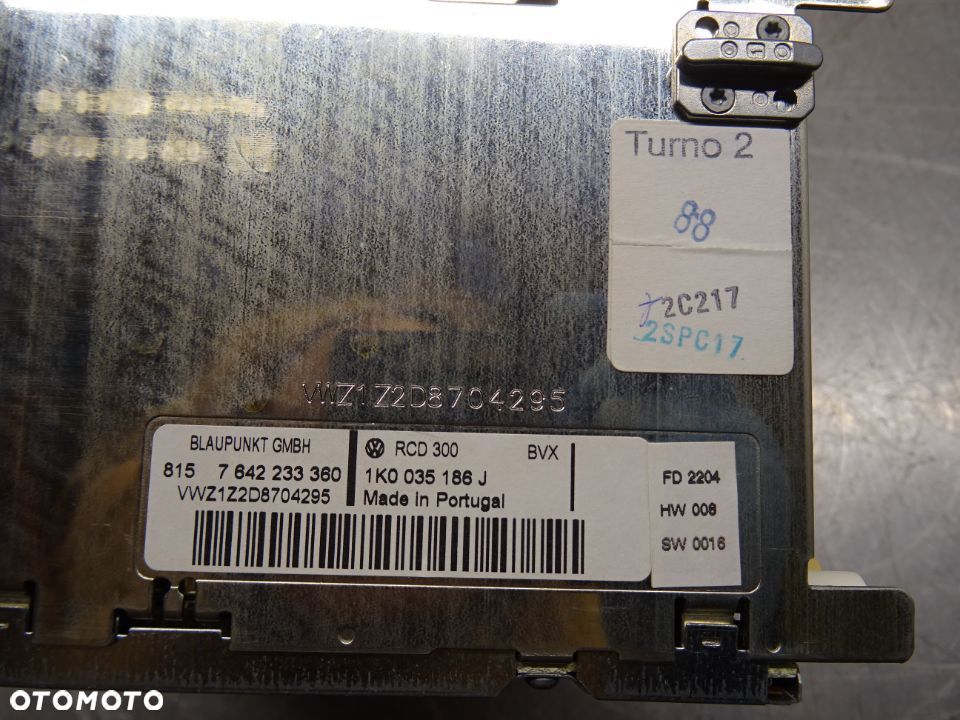 VW GOLF V HB 5D 03-09 1.4FSI RADIO 1K0035186J - 6