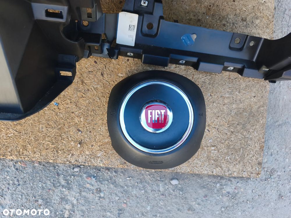 DESKA ROZDZIELCZA KONSOLA ZESTAW AIRBAG PODUSZKI ORYGINAŁ DEMONTAŻ FIAT 500 X PRZED LIFT - 3