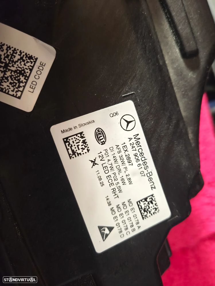 Farol esquerdo full Led performance Mercedes GLA W247 facelift - 3