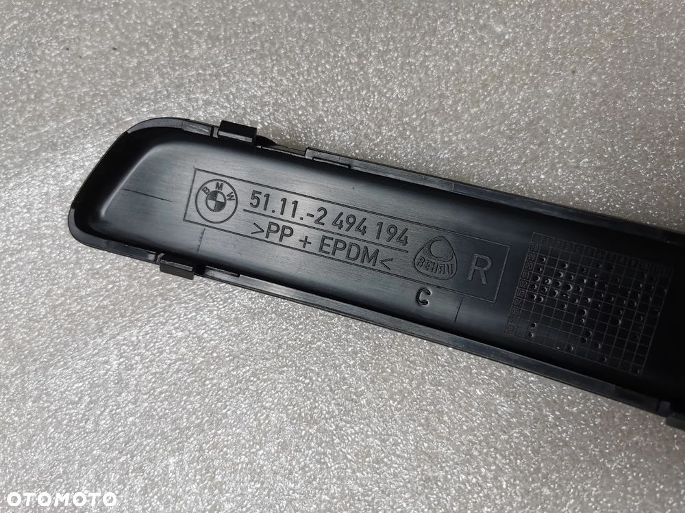 BMW 5 E39 M Mpakiet Listwa zderzaka prawy przód NOWA ORYGINALNA 51112494194 - 7