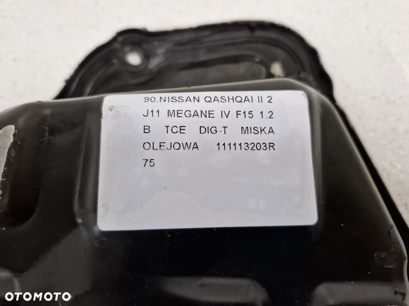 NISSAN QASHQAI II 2 J11 MEGANE IV F15 1.2 B TCE DIG-T MISKA OLEJOWA 111113203R - 4