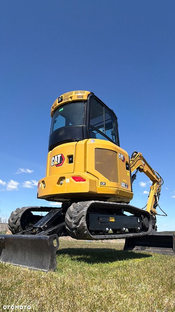 Caterpillar Minikoparka Cat 302.7 3xłyżki Skarpowa hydrL\P dodatkowe linie hydrauliczne szybkozłącze Gąsienice jak Nowe WIDŁY WIERTNICA za dopłatą - 12