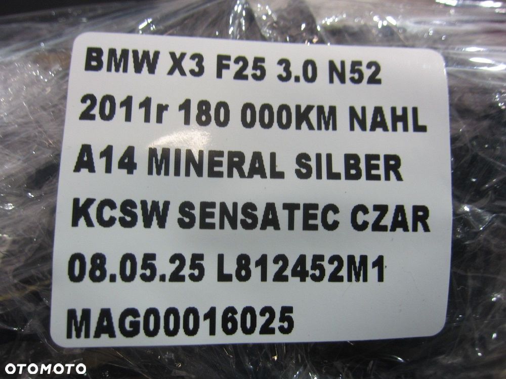 BMW X3 F25 WIĄZKA CZUJNIKÓW PDC PARKOWANIA TYŁ ZESTAW INSTALACJA 9271216 - 15