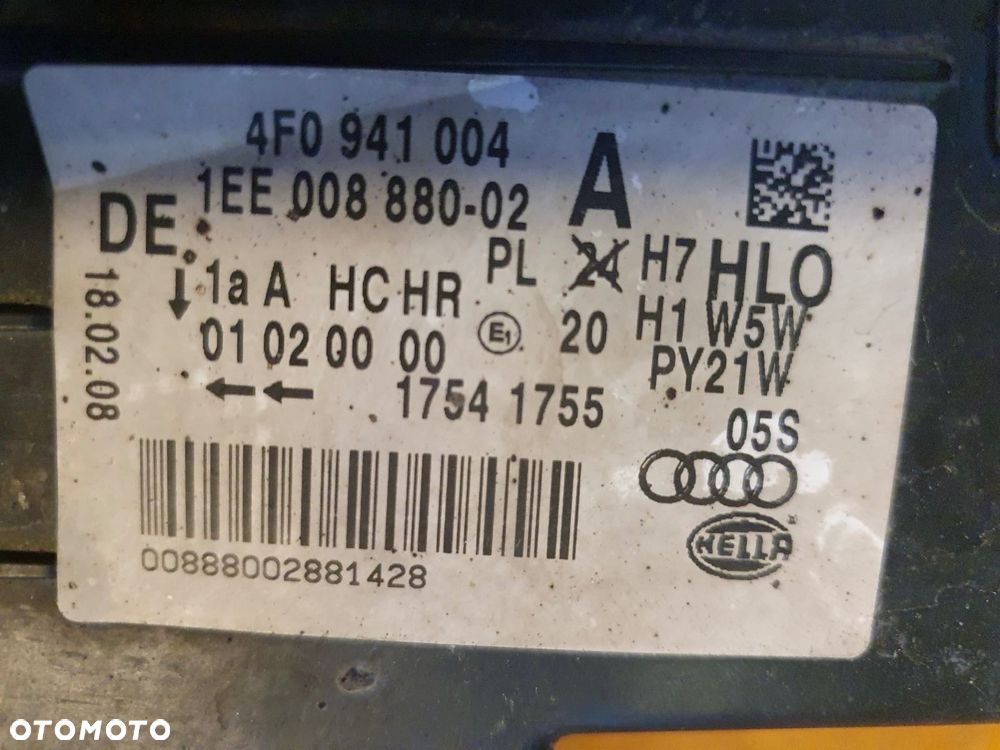 REFLEKTOR LEWY AUDI A6 C6 H7 ZWYKŁY EUROPA - 6