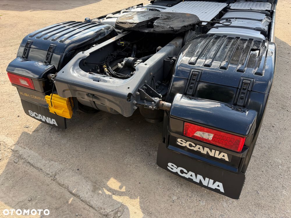 Scania S500 / KLIMA POSTOJOWA / FULL KONTRAKT ASO SCANIA /RETARDER INTARDER / ŚWIATŁA LED / ZBIORNIKI 1400 L / FULL SPOJLER / CAŁA CZARNA 2021 ROK !! - 11
