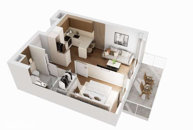 Inwestycja w Nowym Centrum Łodzi: 2 pokoje 36 m2
