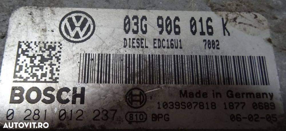 Calculator motor Skoda Octavia 2 1.9 TDI - 2